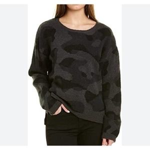 Tart Jake Jacquard Camo Print Long Sleeve Slouch Sweater